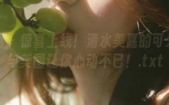 秀人网 – 惊喜上线!清水美嘉的可爱写真与美图让你心动不已!.txt